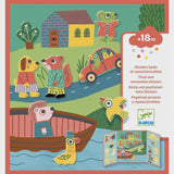 Djeco | Herplaatsbare stickers | Dieren