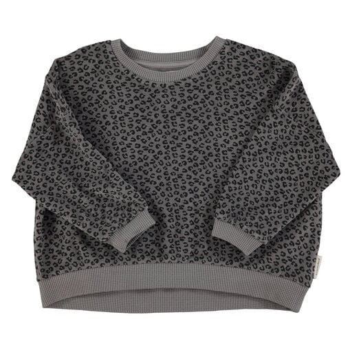 Piupiuchick Sweatshirt - Grey Animal Print