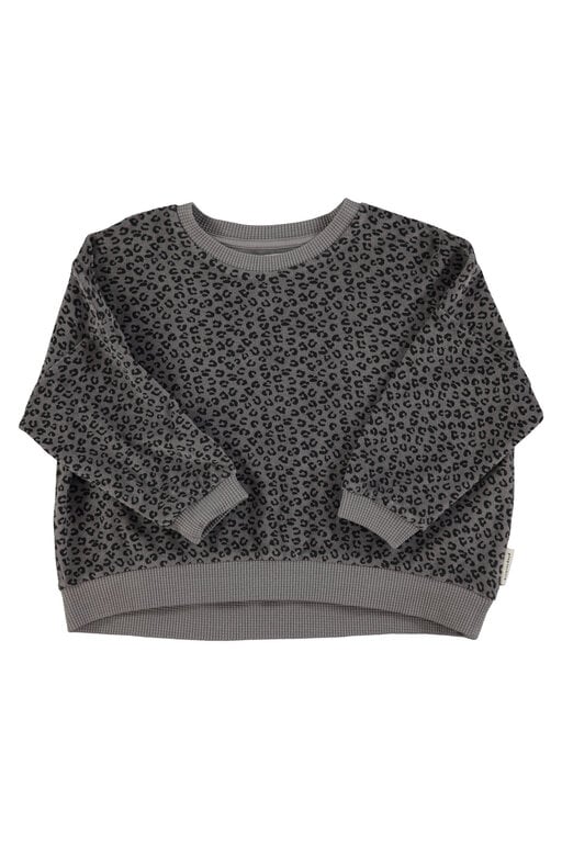 Piupiuchick Sweatshirt - Grey Animal Print