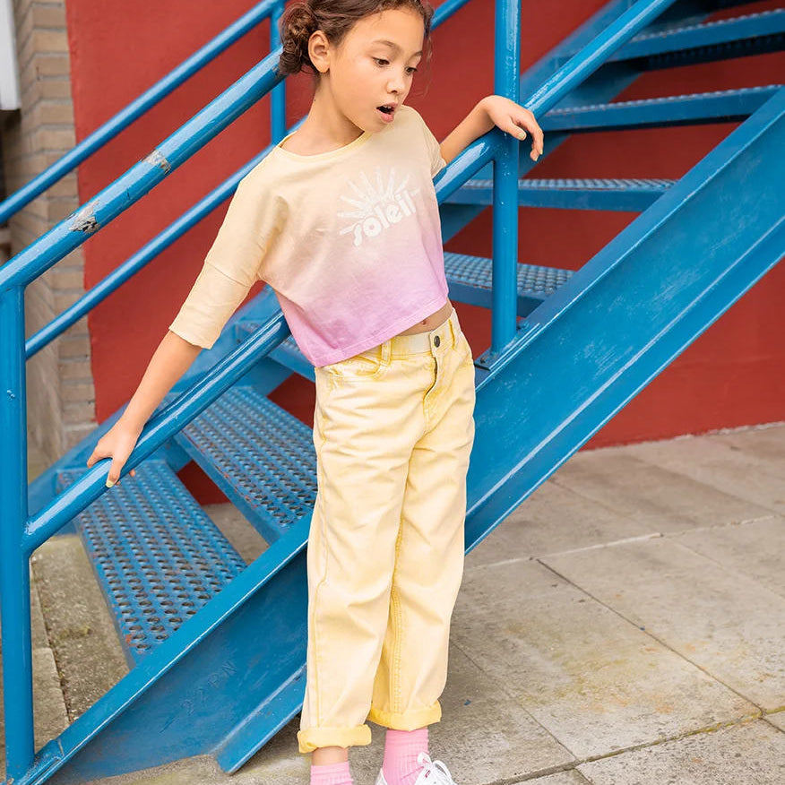 Sproet & Sprout | Denim pants pastel yellow