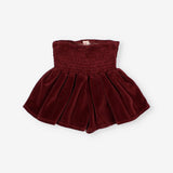 Buho | Velvet skirt-short | Pomegranate